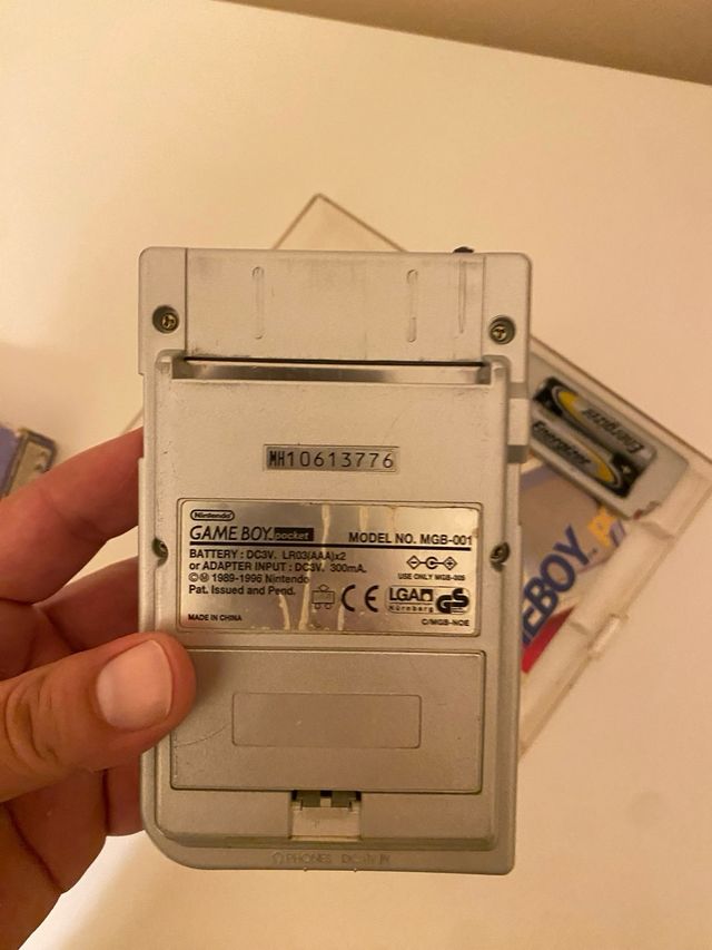 Nintendo Game Boy Pocket Plata