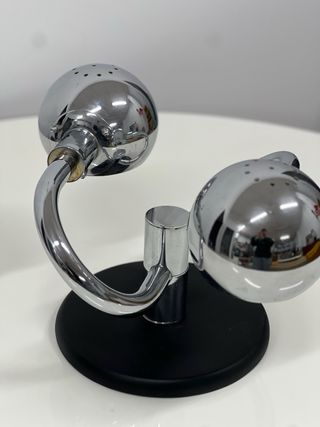 Lámpara Cromada Vintage Años 70