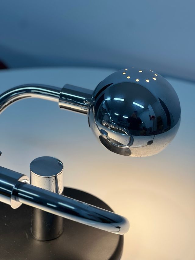 Lámpara Cromada Vintage Años 70