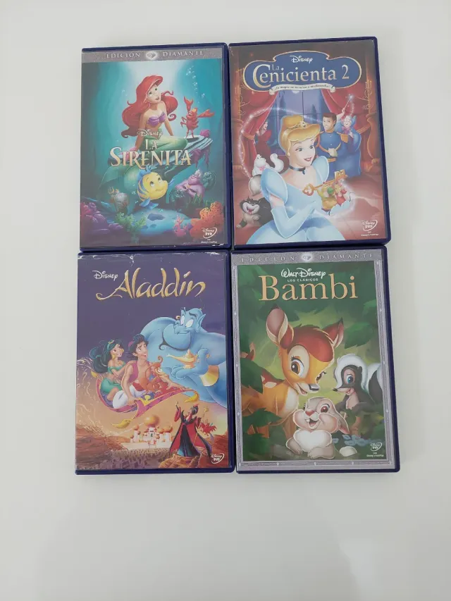 Lote 4 Películas Disney DVD (Español)