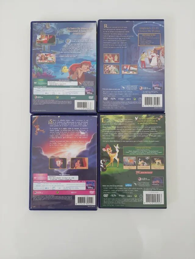 Lote 4 Películas Disney DVD (Español)