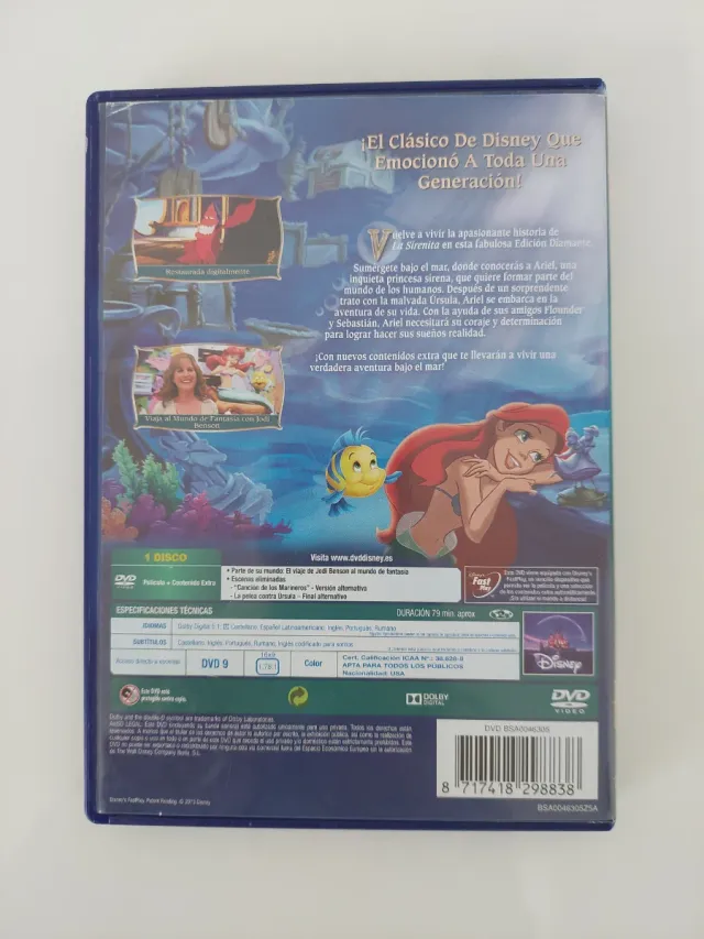 Lote 4 Películas Disney DVD (Español)