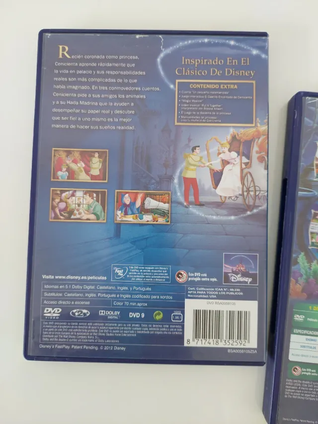 Lote 4 Películas Disney DVD (Español)