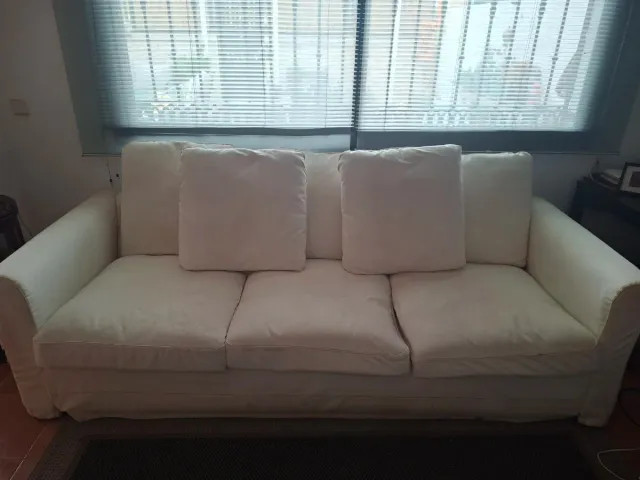 Sofá Ikea Blanco 3/4 Plazas