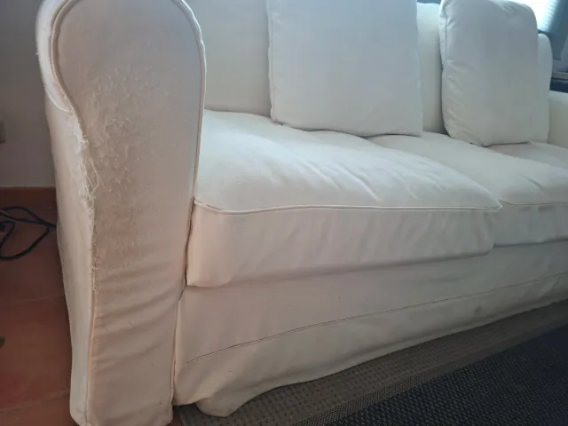 Sofá Ikea Blanco 3/4 Plazas