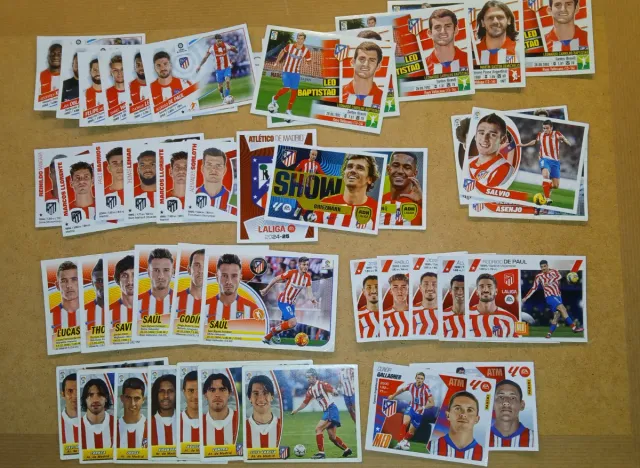 260 cromos ATLÉTICO DE MADRID. Lote