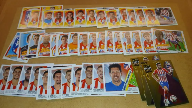 260 cromos ATLÉTICO DE MADRID. Lote
