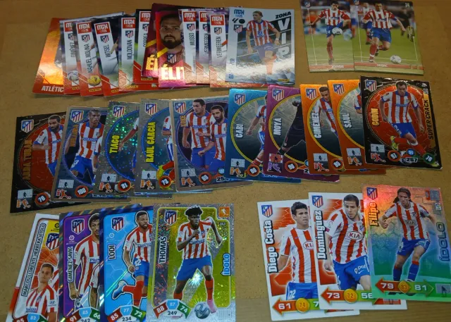 260 cromos ATLÉTICO DE MADRID. Lote