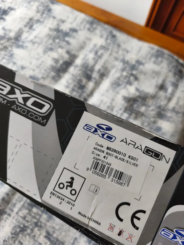 Botas de Moto Racing Negras Axo