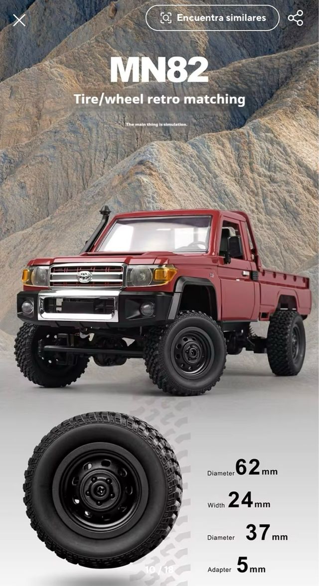 RC Crawler Toyota Land Cruiser 4WD Pick-Up