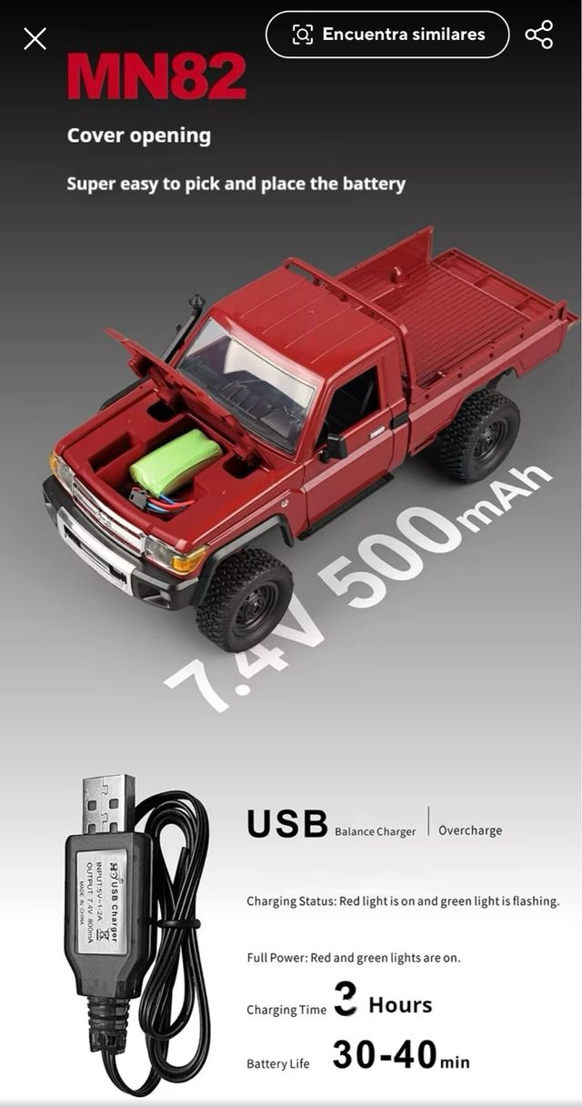 RC Crawler Toyota Land Cruiser 4WD Pick-Up