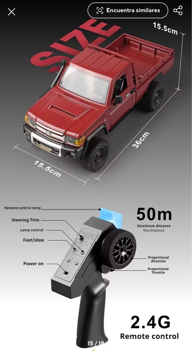 RC Crawler Toyota Land Cruiser 4WD Pick-Up
