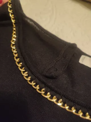 Jersey punto fino negro de Mango