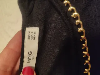 Jersey punto fino negro de Mango