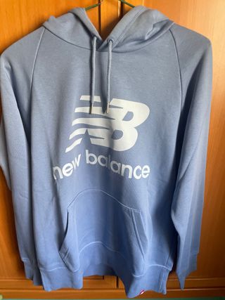 Sudadera New Balance Azul Mujer
