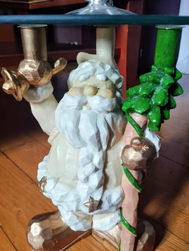 Papá Noel hecho a mano en nácar