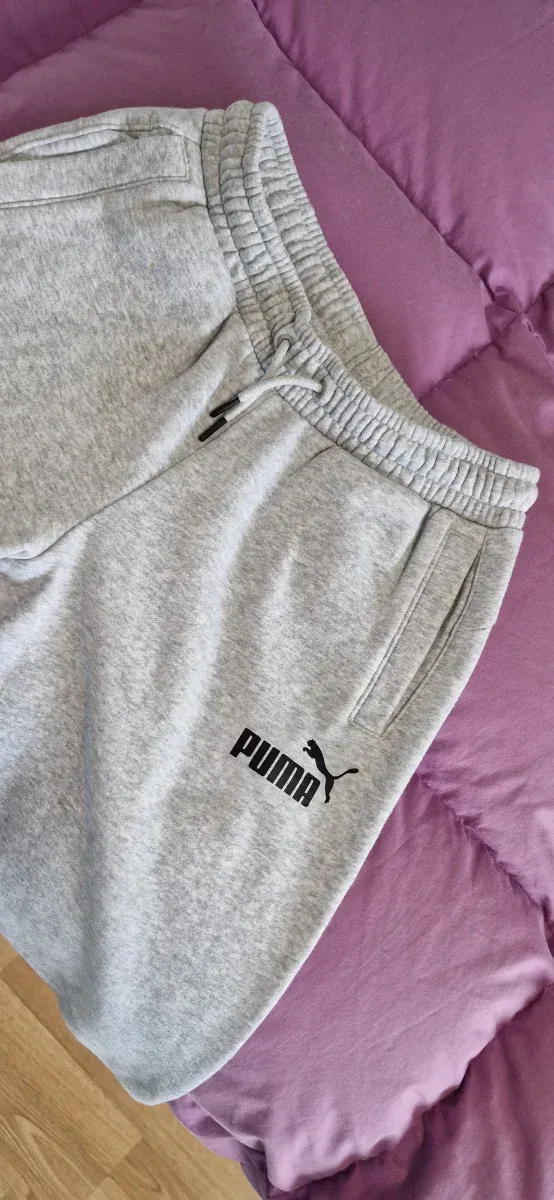 Pantalón chándal niño Puma gris