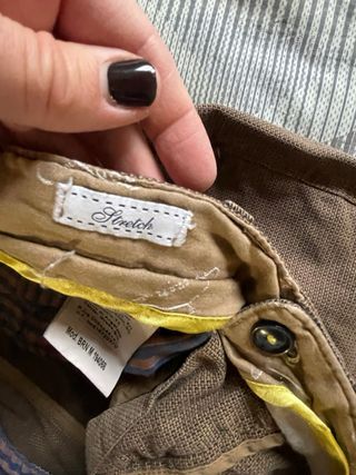 Pantaloni marroni uomo