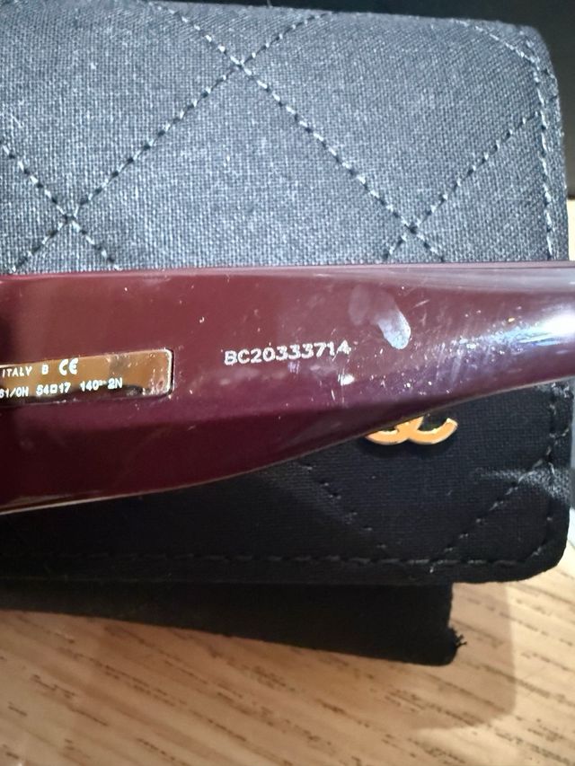 Occhiali da sole Chanel Borgogna