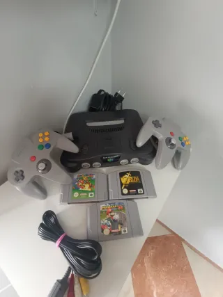 Nintendo 64. Clásicos Mario y Zelda. Mandos.