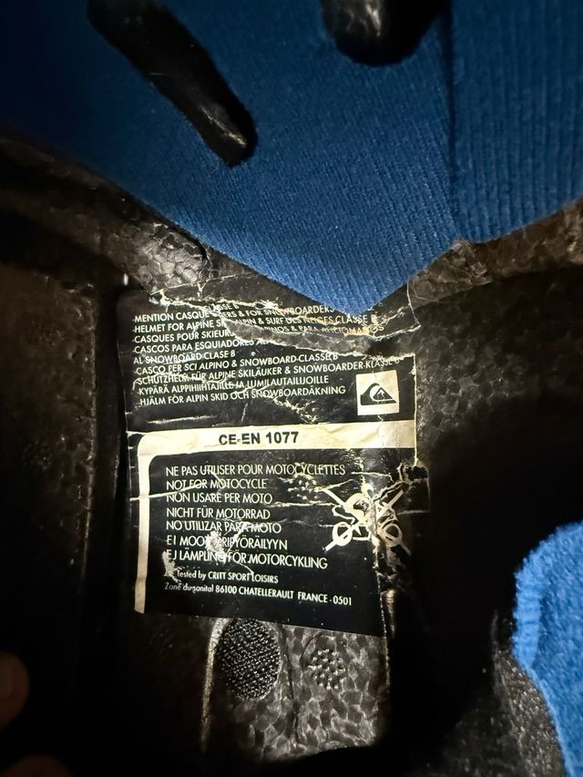 Casco Quiksilver Talla M Esquí/Snow