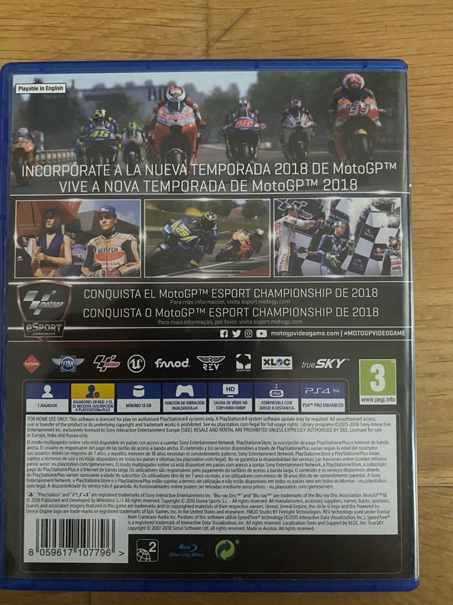 Juego PS4 MotoGP 18
