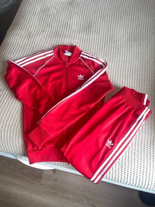 Conjunto Adidas Chándal Rojo Talla S