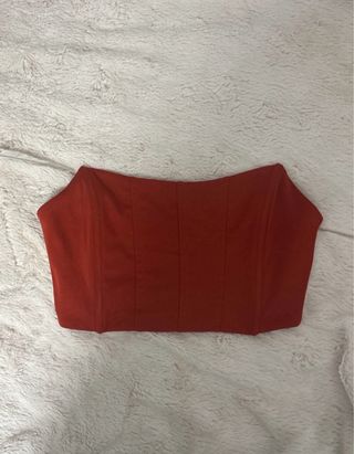 Crop top rojo