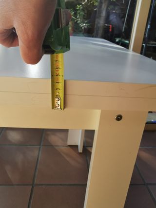 Mesa extensible madera blanca 90-180 cm