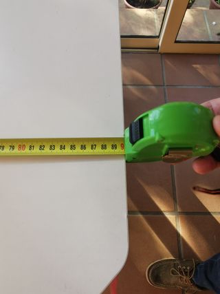 Mesa extensible madera blanca 90-180 cm