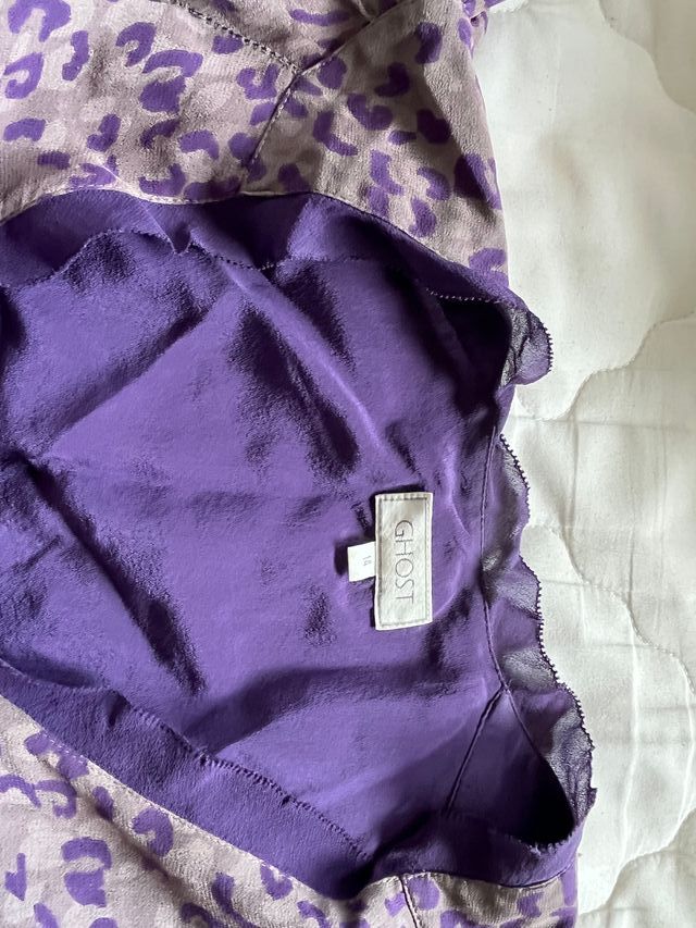 Blusa Ghost of London Púrpura Talla 14UK