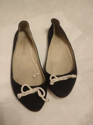 Manoletinas negras con lazo