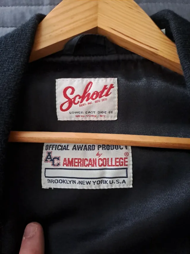 Chaqueta Bomber Schott Negra