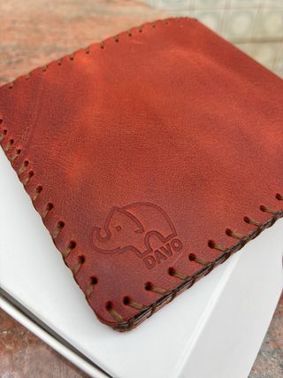 Cartera de piel auténtica con diseño