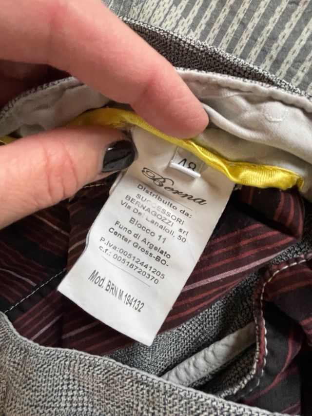 Pantaloni uomo grigio /neri