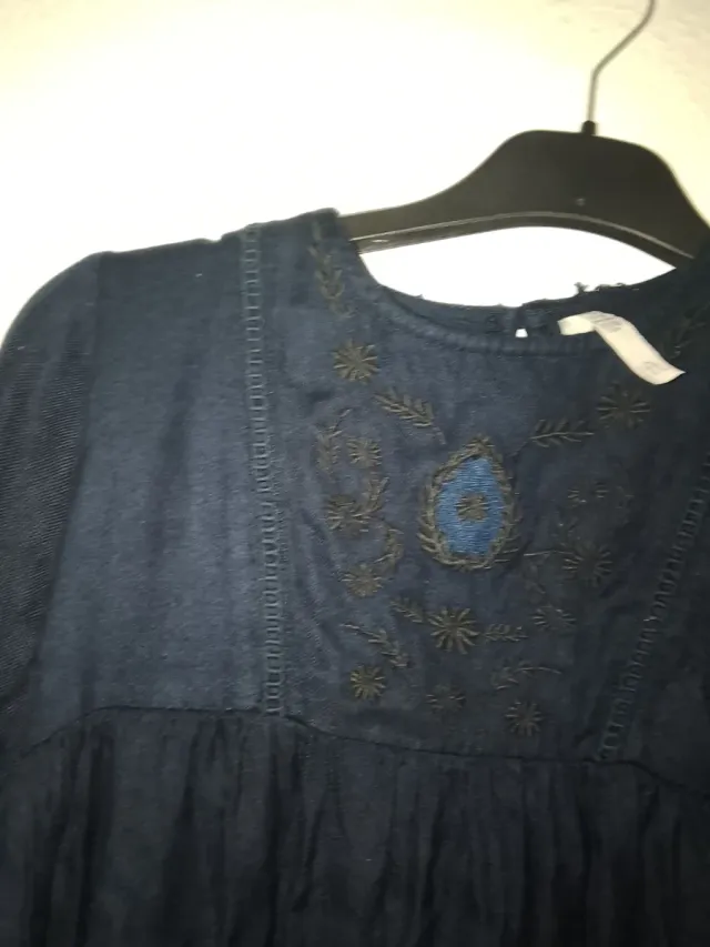 Vestido niña 5-6 años azul