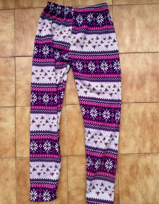 Leggings térmicos estampado navideño