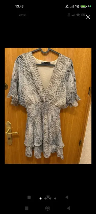 Vestido Zara Animal Print Talla M