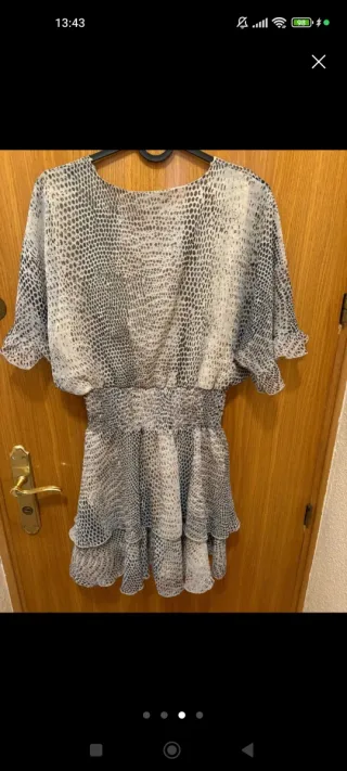 Vestido Zara Animal Print Talla M