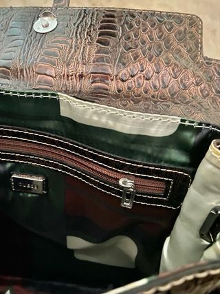 Borsa Guess Los Angeles Effetto Cocco Marrone