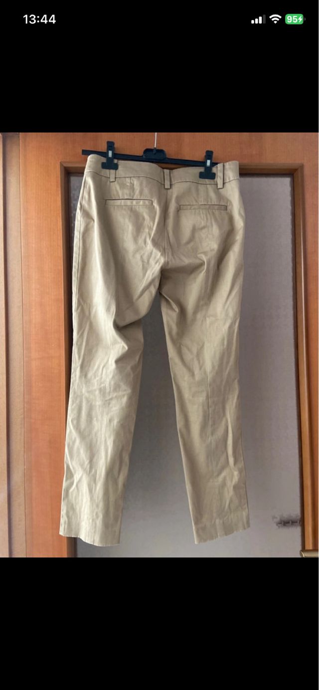 Pantaloni donna beige