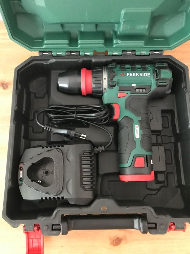 Parafuso elétrico e broca Parkside taladro