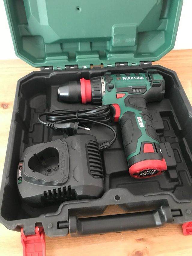 Parafuso elétrico e broca Parkside taladro