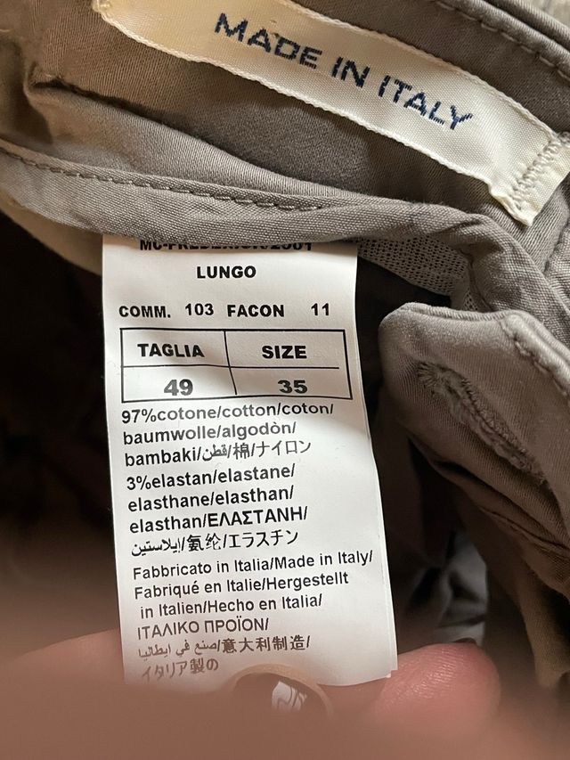 Pantaloni grigi uomo