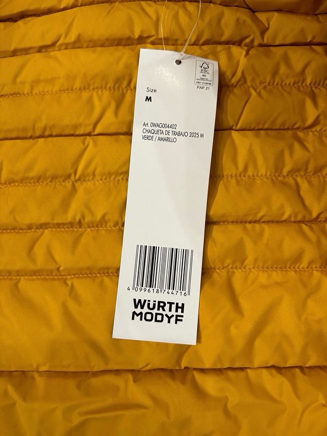 Chaqueta Wurth reversible verde y amarillo