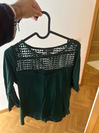 Camisa verde Primark Talla S
