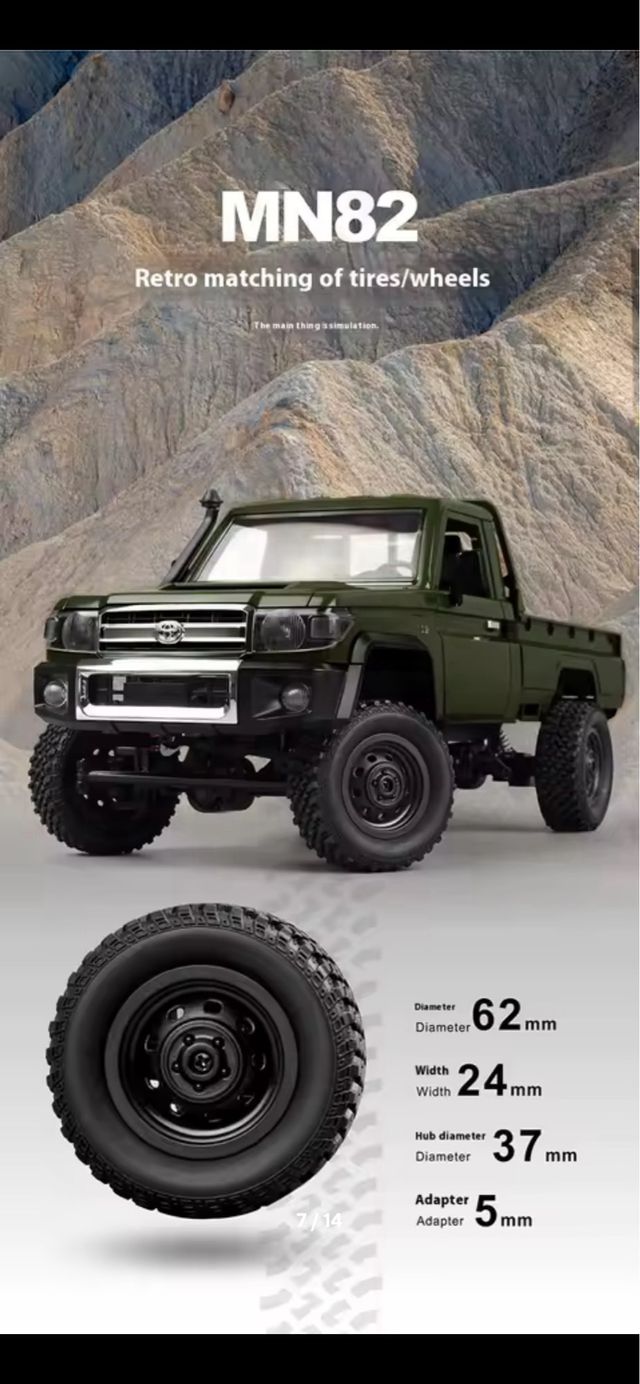 RC Crawler Toyota Land Cruiser 4WD Pick-Up