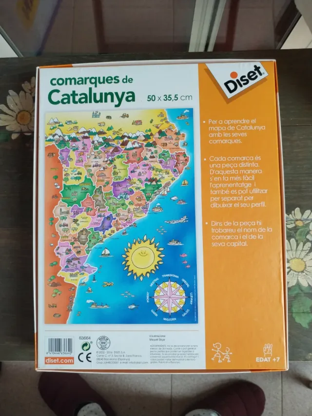 Puzzle Comarques de Catalunya 148 piezas