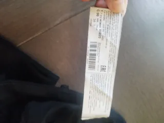 Pantalón cargo negro tejido grueso Mango talla 34