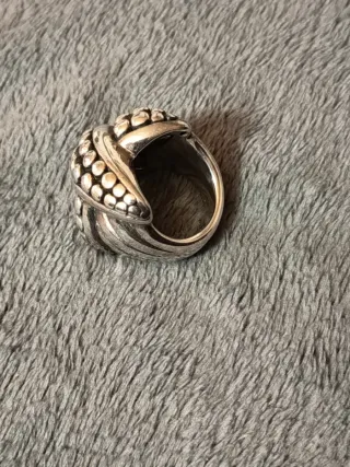 Anillo Plata de Ley Diseño Cruzado